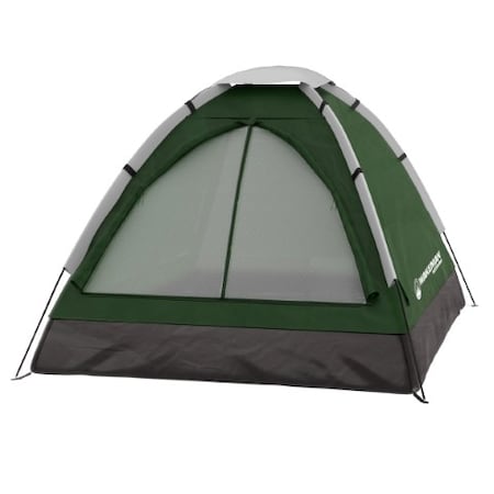 2-person Dome Tent, Water Resistant, Removable Rain Fly And Carry Bag For Camping, Hiking (Green)